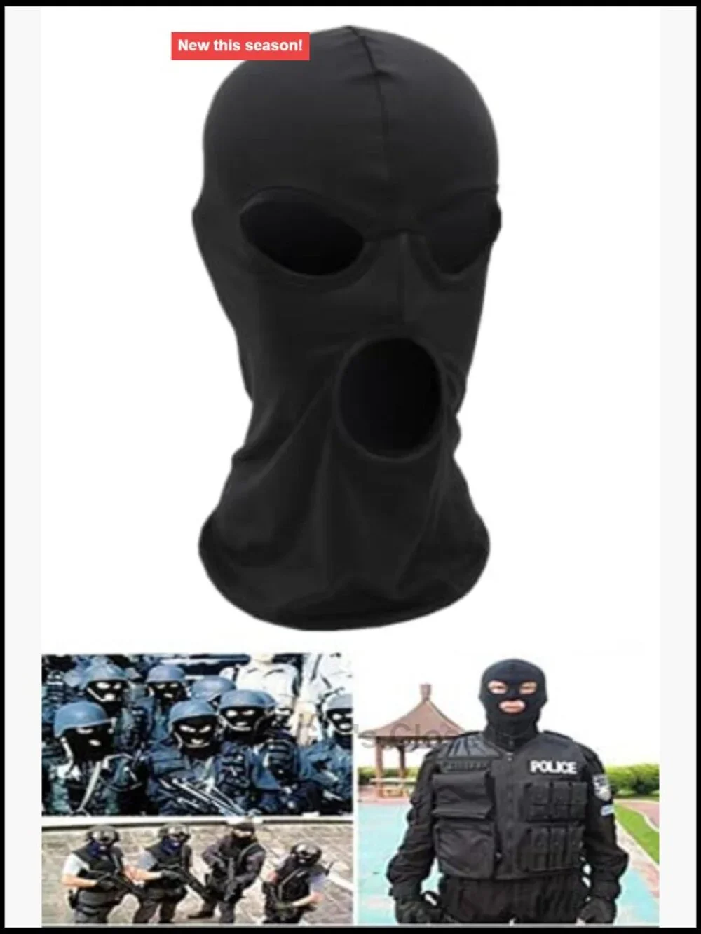 Thin Balaclava Ski Mask Full Face Mask Outdoor Sports